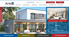 Desktop Screenshot of maisons-artis.com